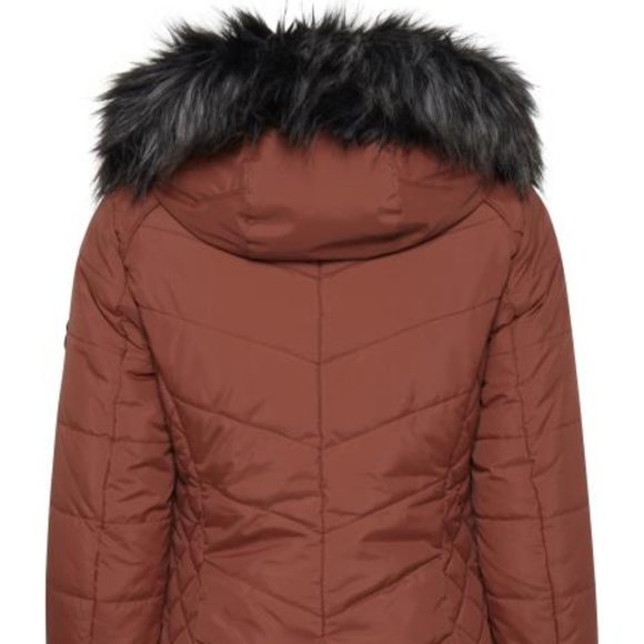 winter coat color rust by Fransa - Picture 3 of 4